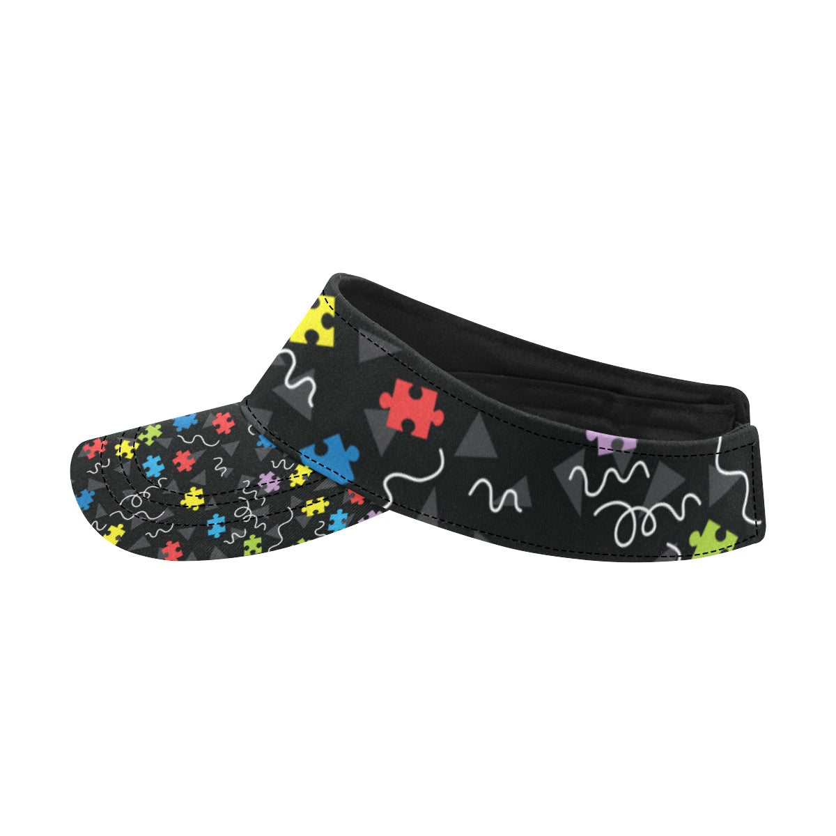 Autism Awareness Pattern Print Design 01 Unisex Sun Visor