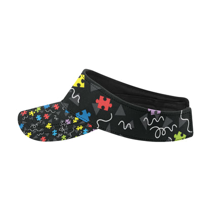 Autism Awareness Pattern Print Design 01 Unisex Sun Visor