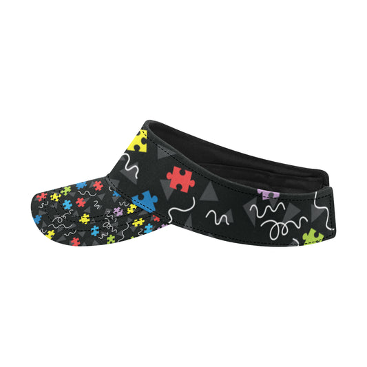 Autism Awareness Pattern Print Design 01 Unisex Sun Visor