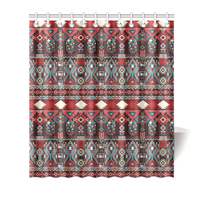 Tribal Aztec Indians native american Shower Curtain