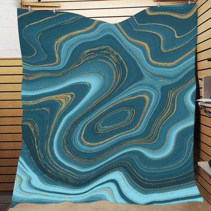 Liquid Pattern Print Design 04 Premium Quilt