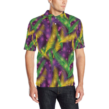 Mardi Gras Pattern Print Design 09 Men Polo Shirt