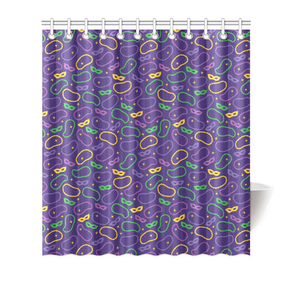 Mardi Gras Pattern Print Design 04 Shower Curtain