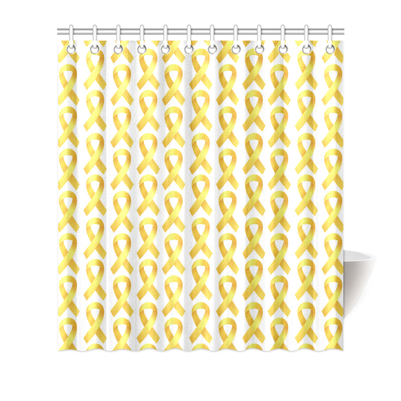 Bone cancer Pattern Print Design 02 Shower Curtain