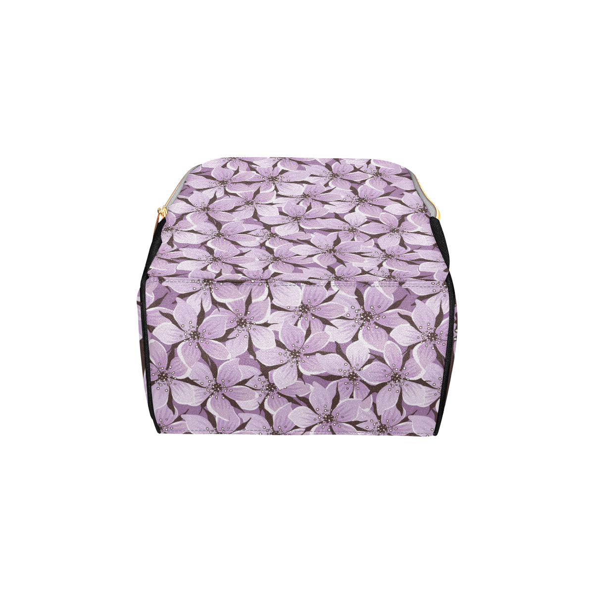 Lilac Pattern Print Design 01 Diaper Bag Backpack