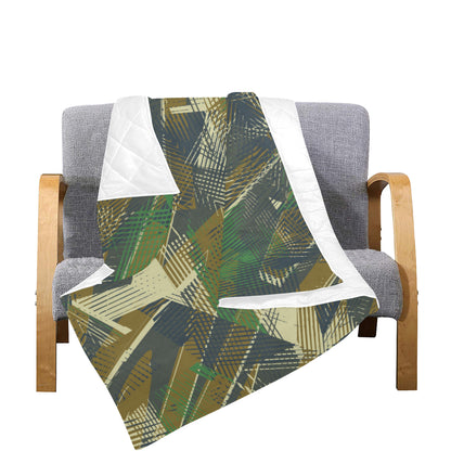 Military Camouflage Pattern Print Design 01 Premium Quilt
