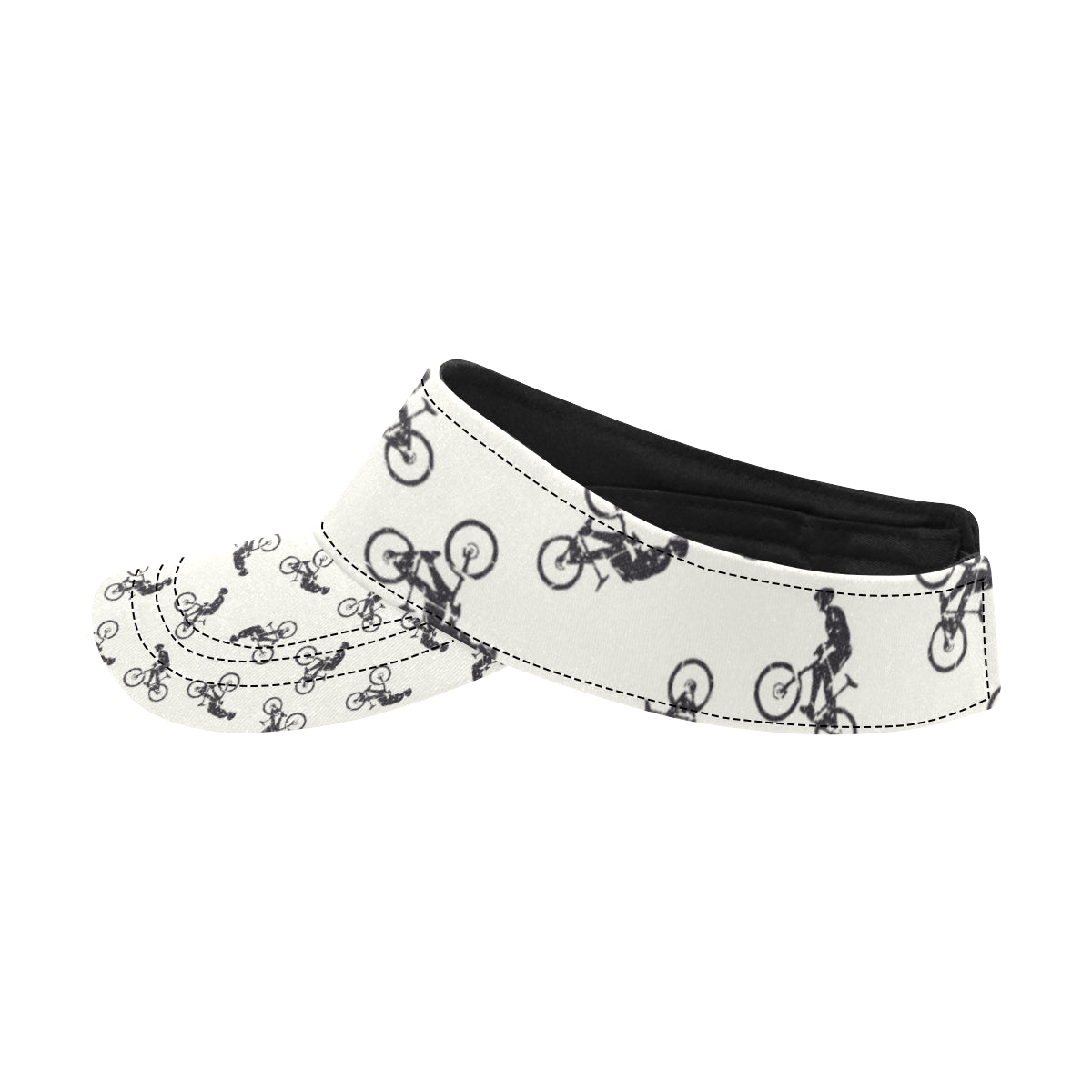 Mountain bike Pattern Print Design 01 Unisex Sun Visor