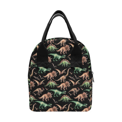 Dinosaur Print Pattern Insulated Lunch Bag