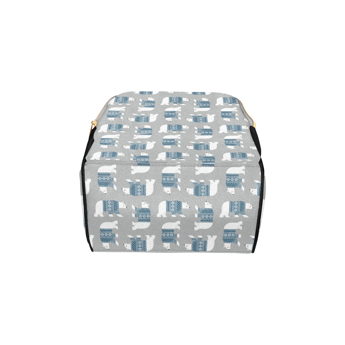 Polar Bear Pattern Print Design A03 Diaper Bag Backpack
