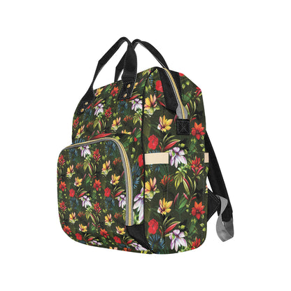 Magnolia Pattern Print Design 02 Diaper Bag Backpack