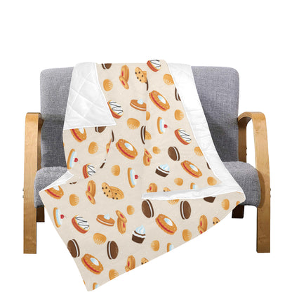 Biscuit Pattern Print Design 01 Premium Quilt