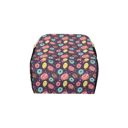 Donut Pattern Print Design DN03 Diaper Bag Backpack