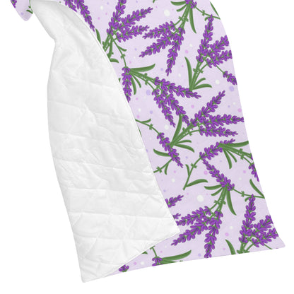 Lavender Pattern Print Design LV02 Premium Quilt
