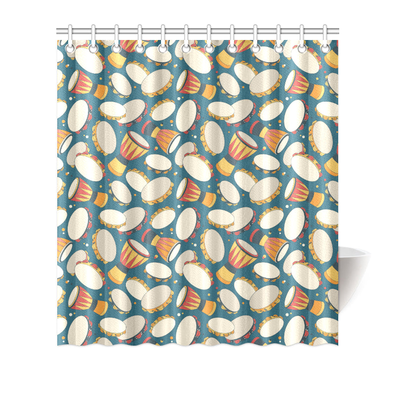 Tambourine Pattern Print Design 01 Shower Curtain