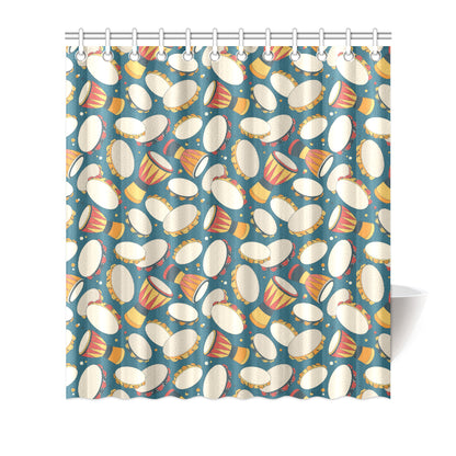 Tambourine Pattern Print Design 01 Shower Curtain