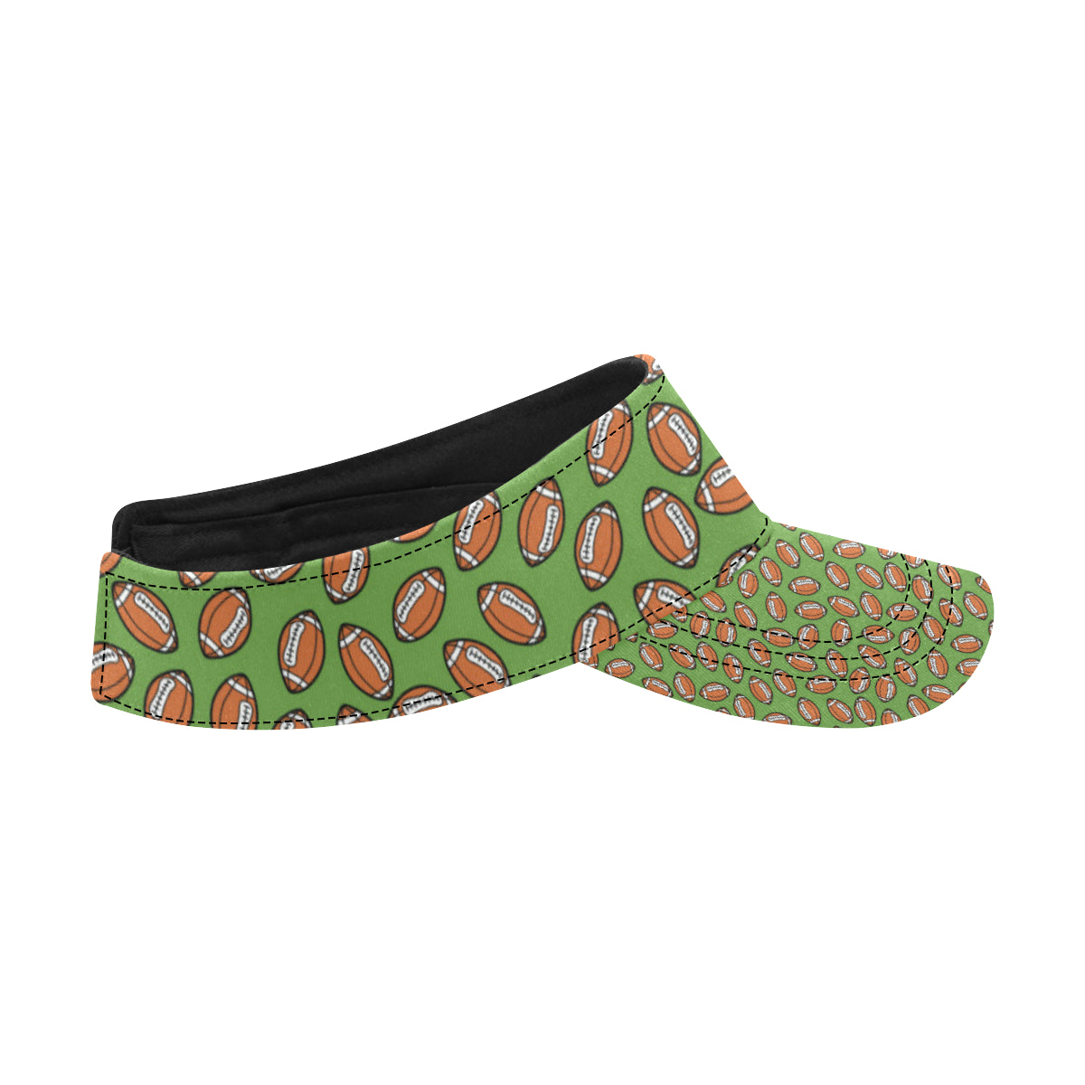 American Football on Green Design Unisex Sun Visor