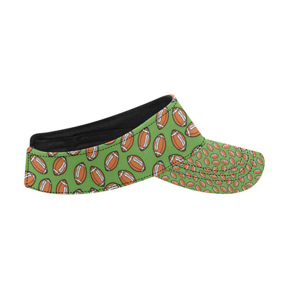 American Football on Green Design Unisex Sun Visor