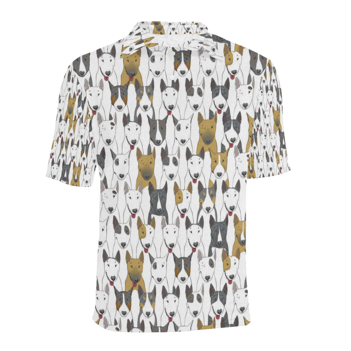 Bull Terriers Pattern Print Design 03 Men Polo Shirt