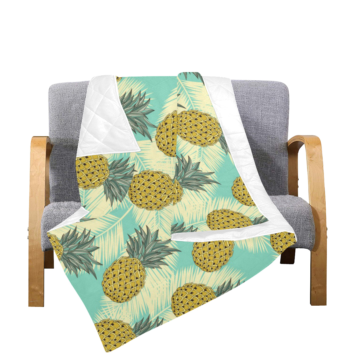Pineapple Pattern Print Design PP03 Premium Quilt