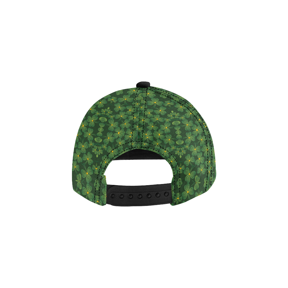 Shamrock Pattern Snapback Cap