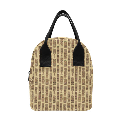 Totem Tiki Style Themed Design Insulated Lunch Bag