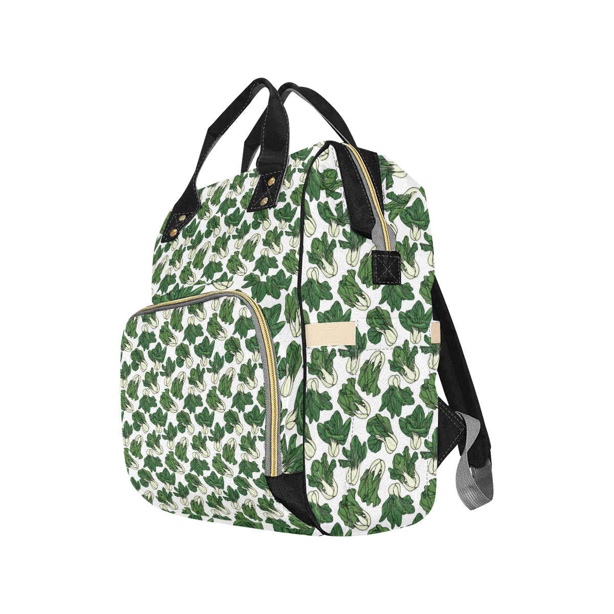 Bok Choy Pattern Print Design 02 Diaper Bag Backpack