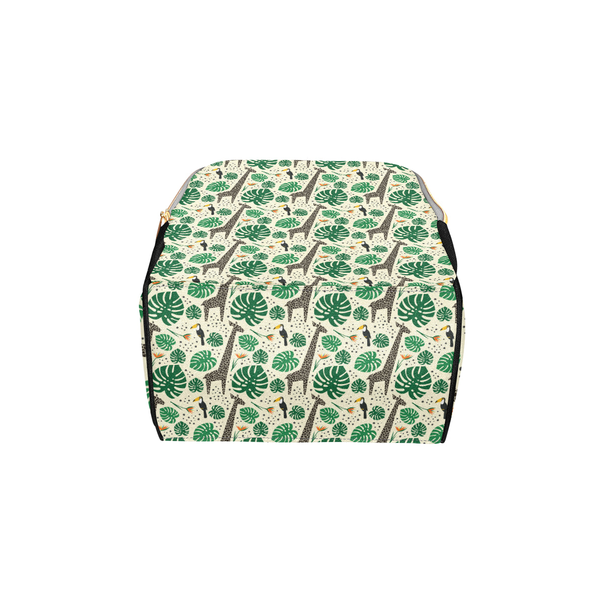 Rainforest Giraffe Pattern Print Design A02 Diaper Bag Backpack