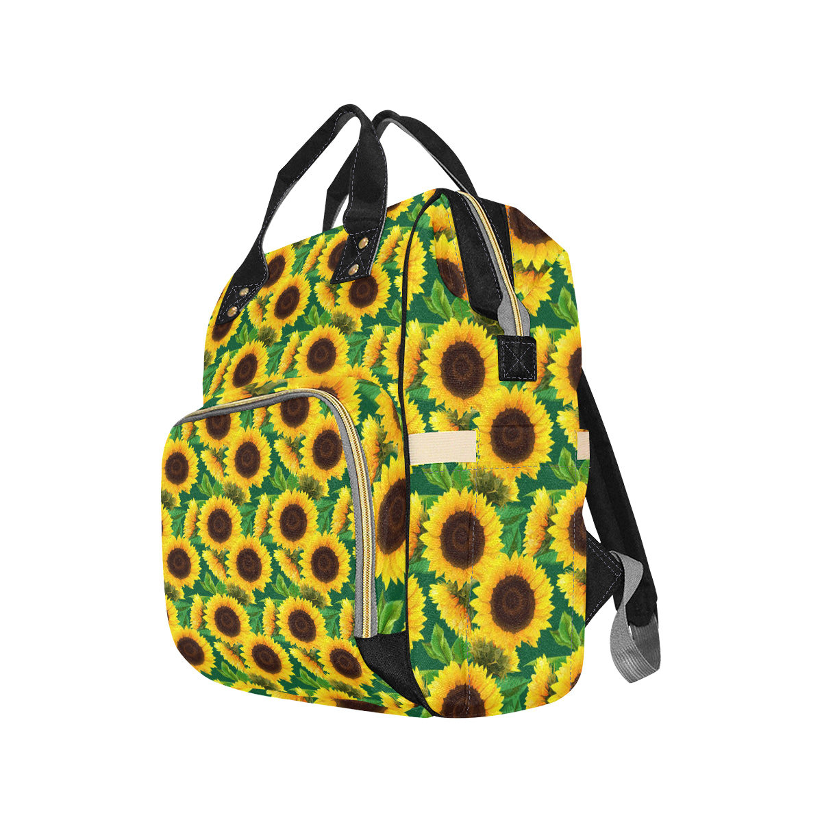Sunflower Pattern Print Design SF02 Diaper Bag Backpack