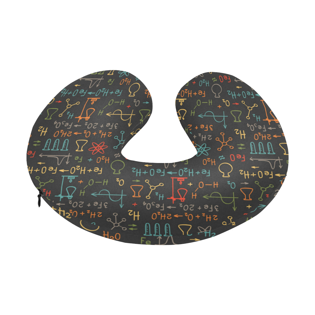 Chemical Pattern Print Design 03 U-Shaped Travel Neck Pillow