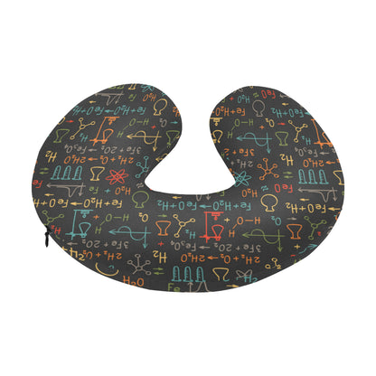 Chemical Pattern Print Design 03 U-Shaped Travel Neck Pillow