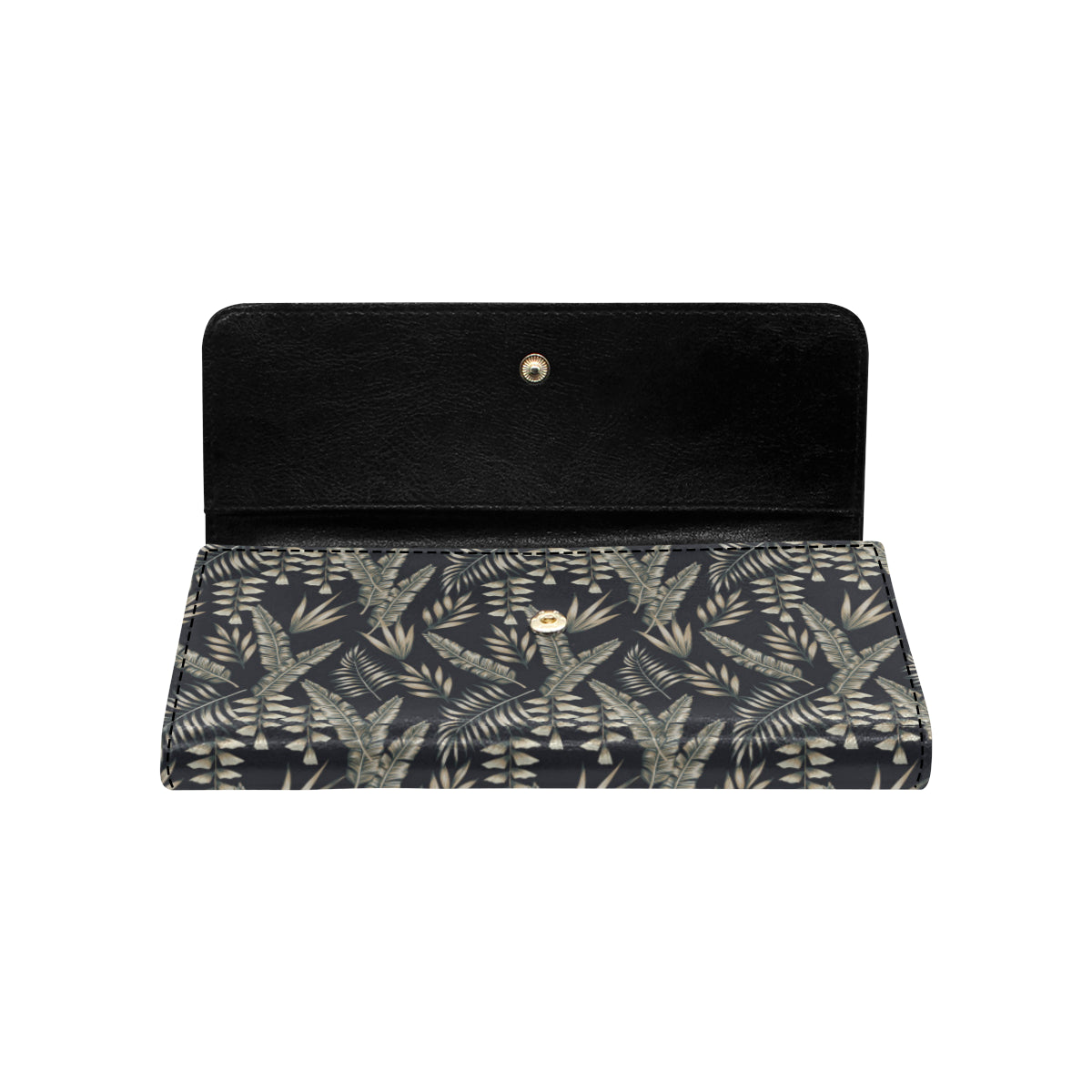 Banana Leaf Pattern Print Design 07 Women's Trifold Wallet