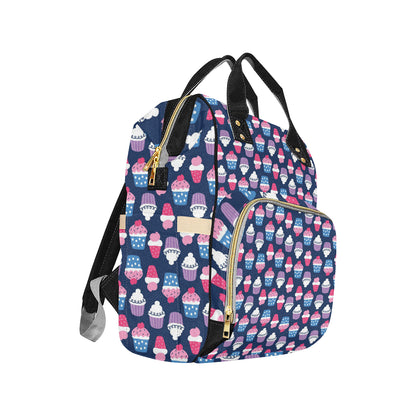 Cupcake Pattern Print Design CP04 Diaper Bag Backpack
