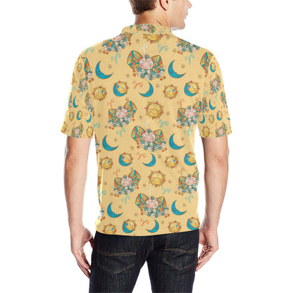 Aries Zodiac Pattern Print Design 03 Men Polo Shirt