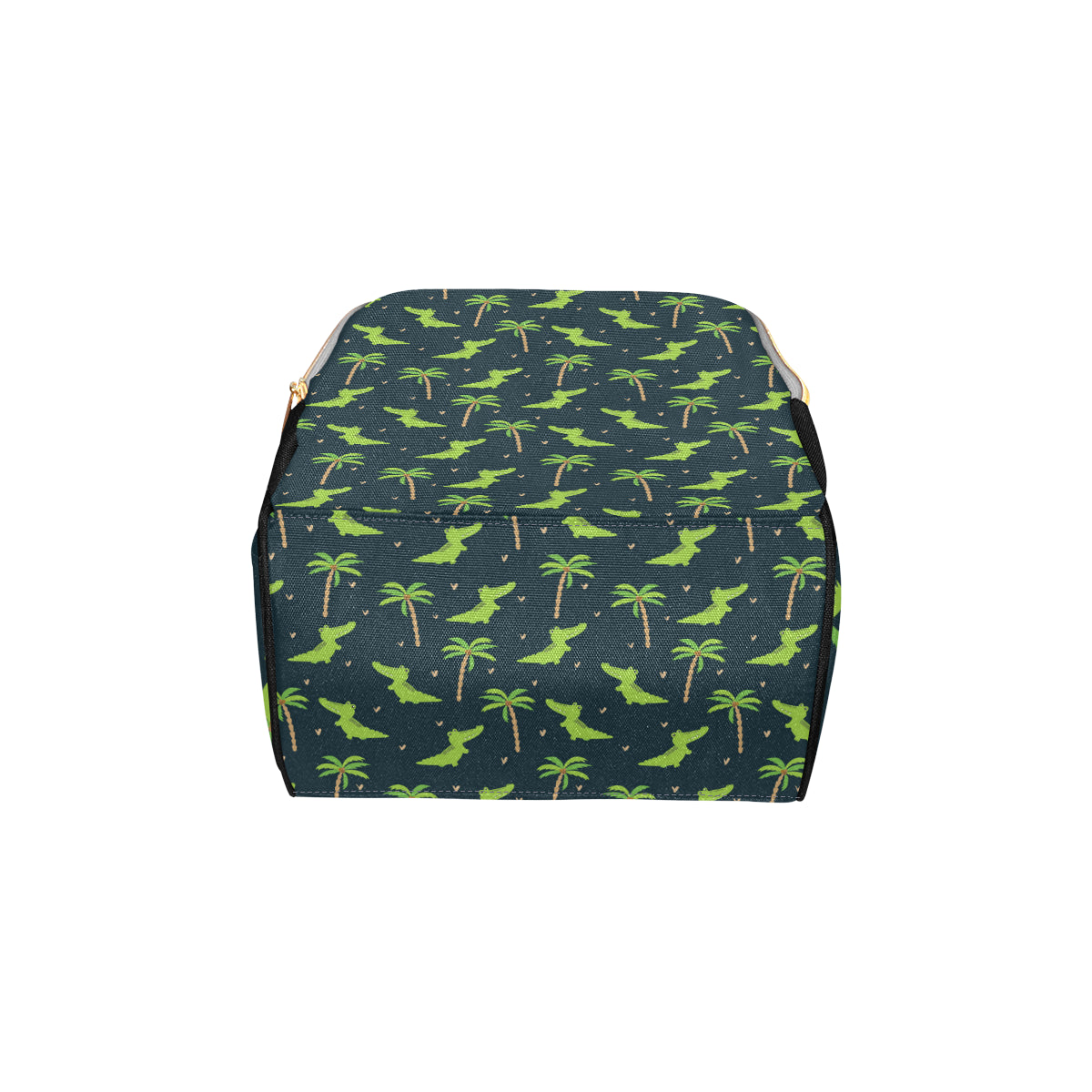 Alligator Pattern Print Design 02 Diaper Bag Backpack