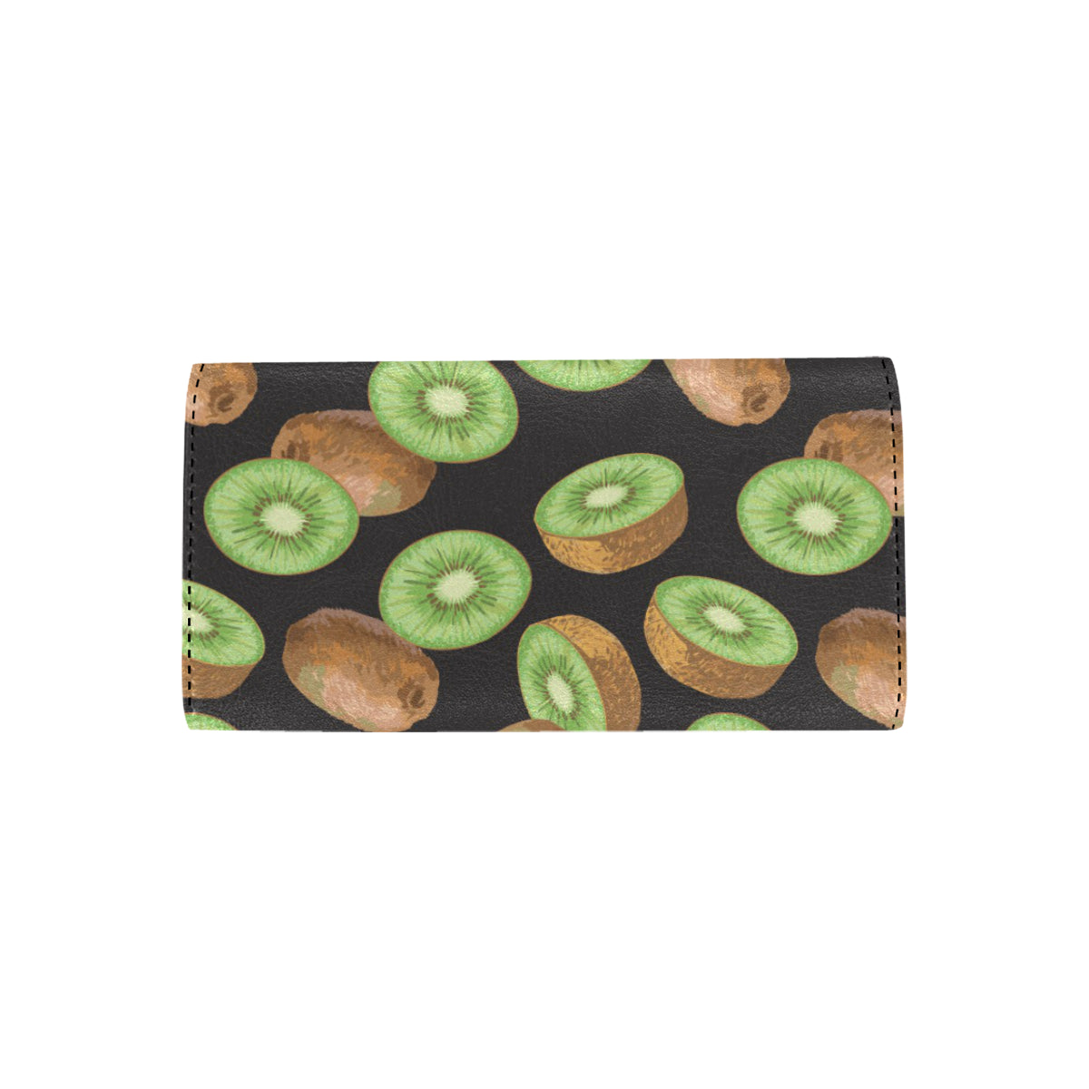 Kiwi Pattern Print Design KW03 Women's Trifold Wallet