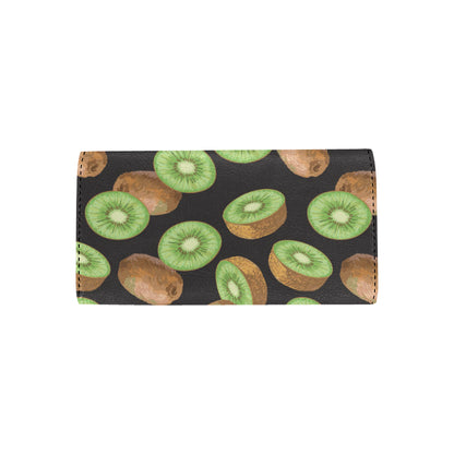 Kiwi Pattern Print Design KW03 Women's Trifold Wallet