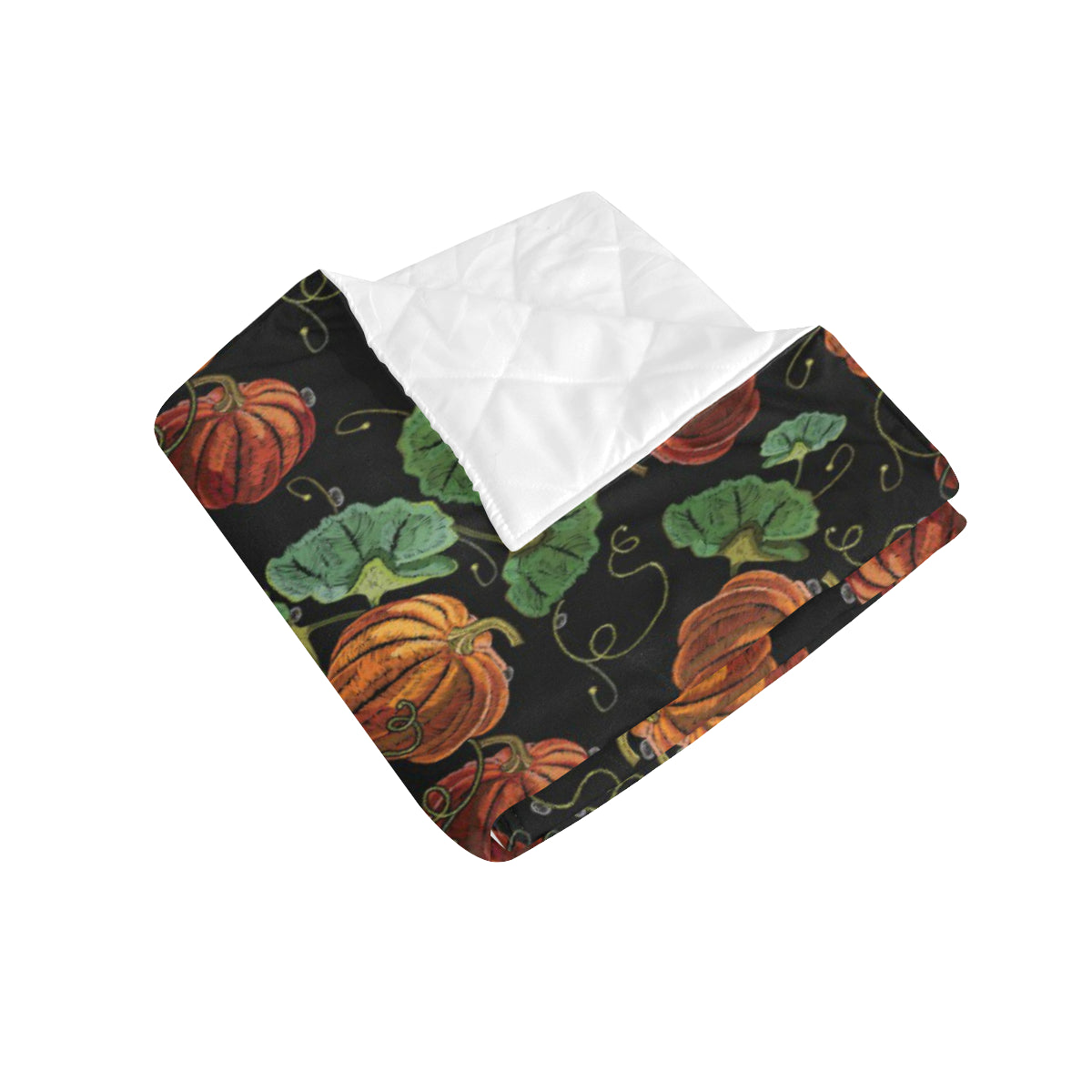 Pumpkin Pattern Print Design A02 Premium Quilt