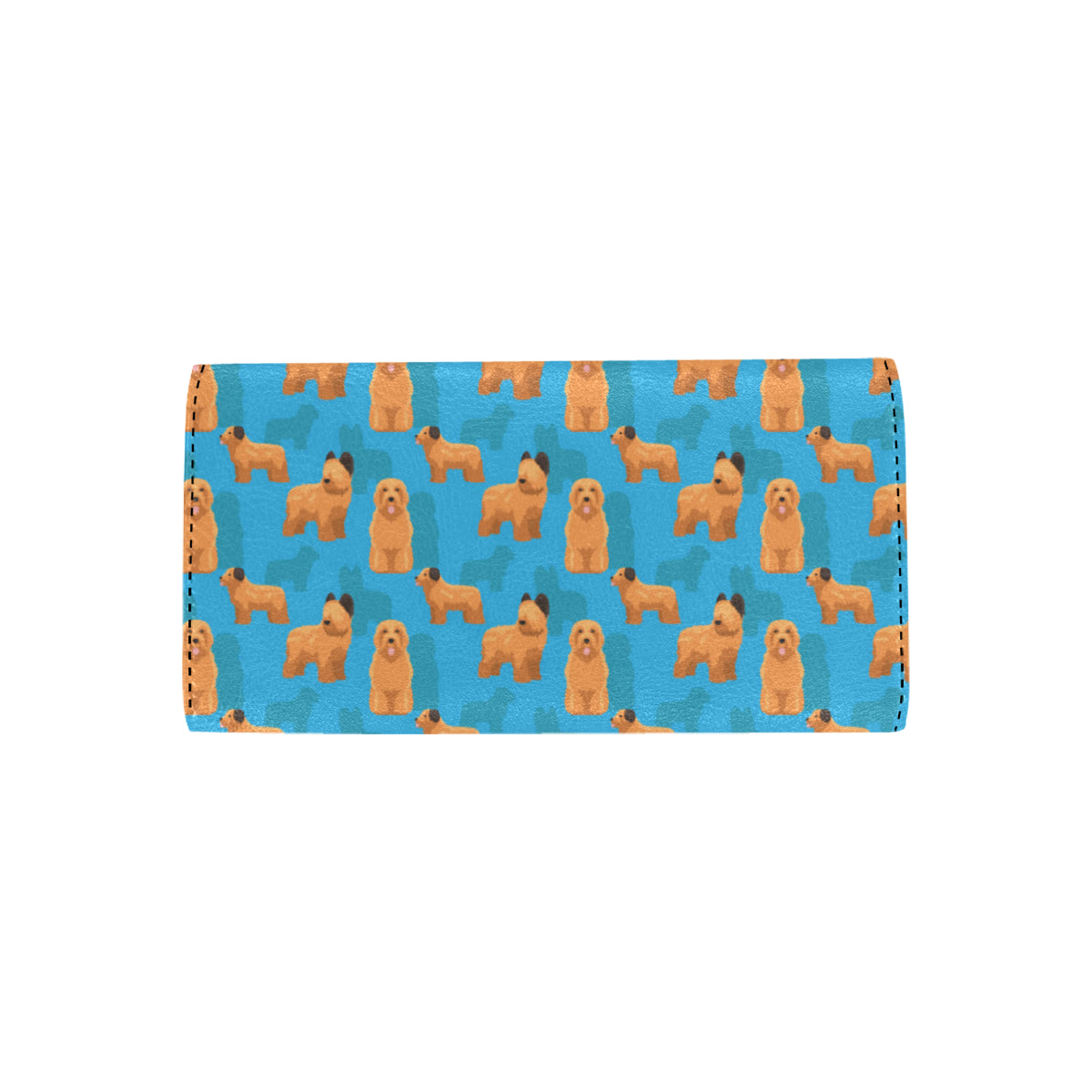 Briards Pattern Print Design 01 Women's Trifold Wallet