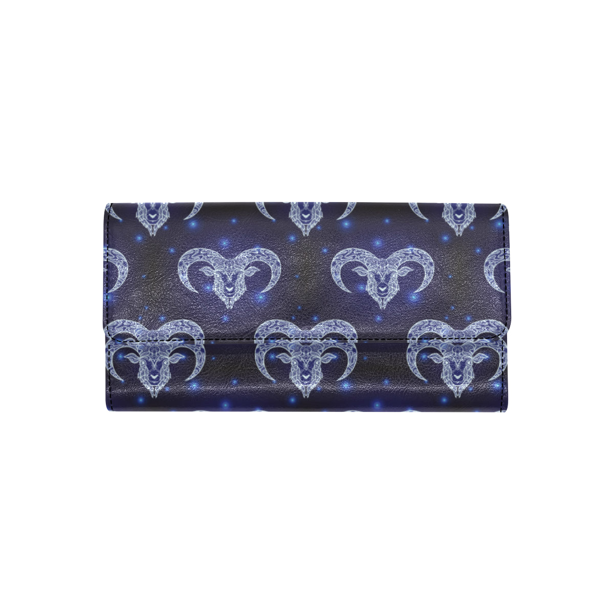Aries Zodiac Pattern Print Design 01 Women's Trifold Wallet
