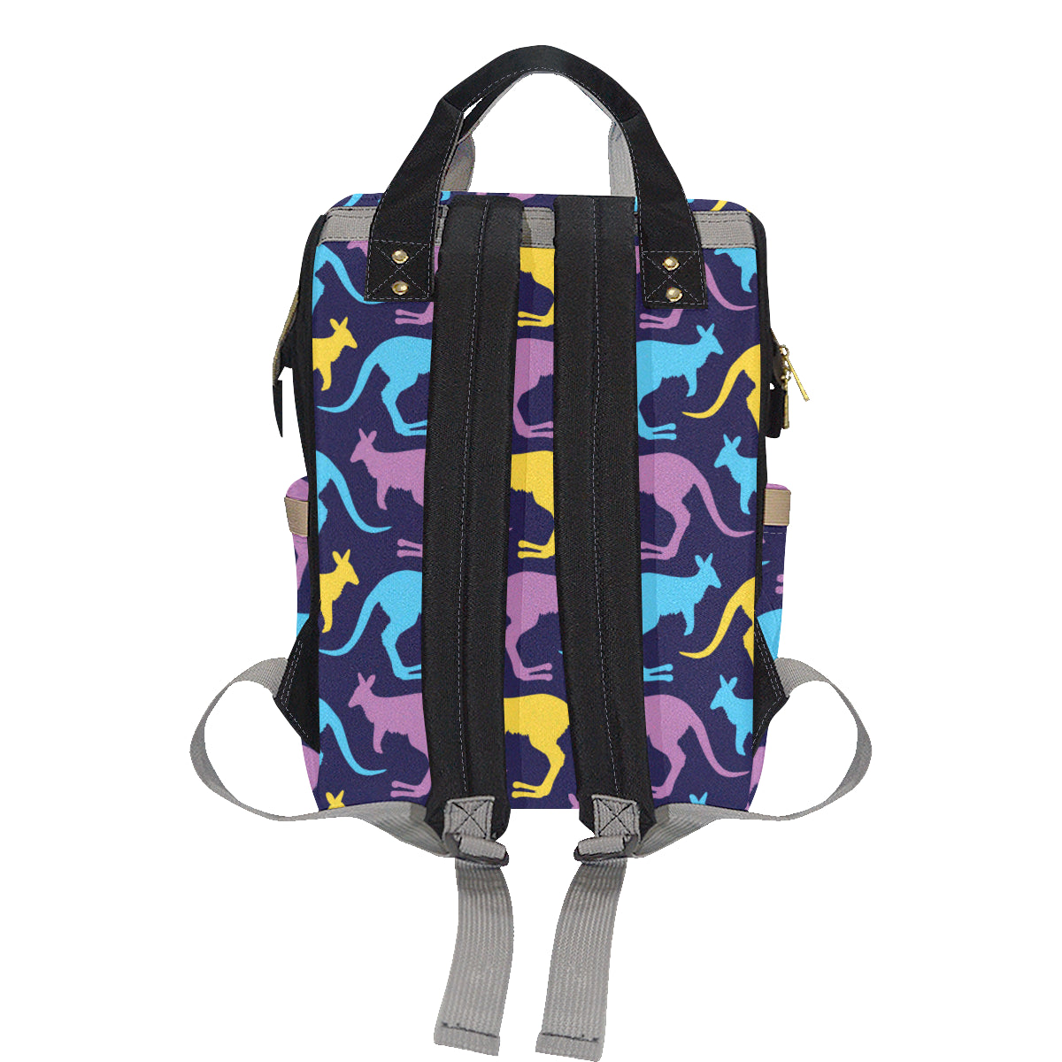 Kangaroos Pattern Print Design 02 Diaper Bag Backpack