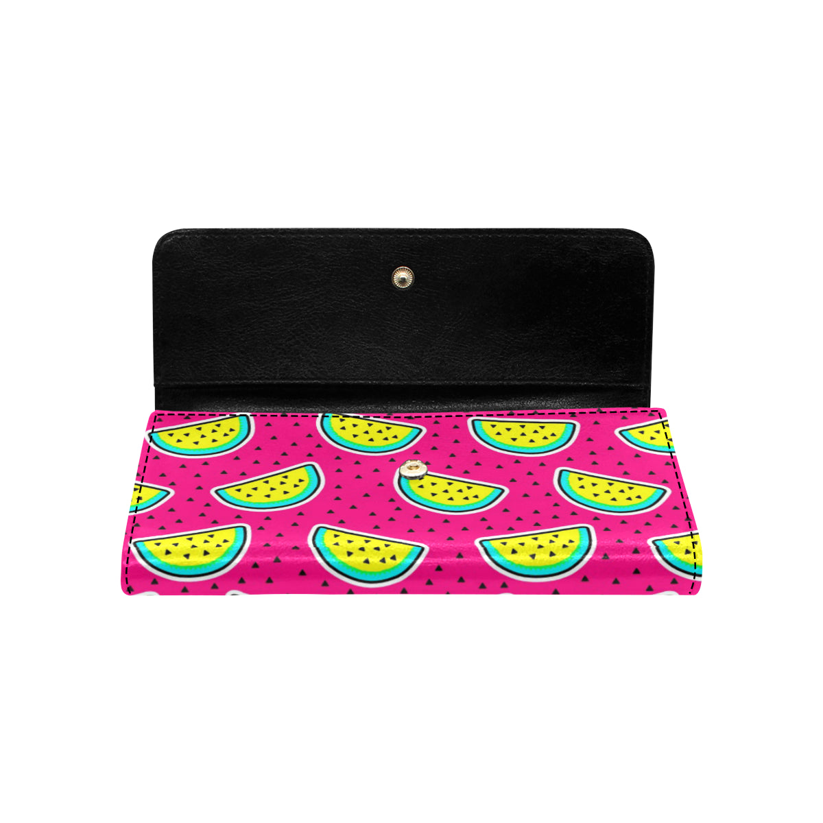Watermelon Pattern Print Design WM04 Women's Trifold Wallet