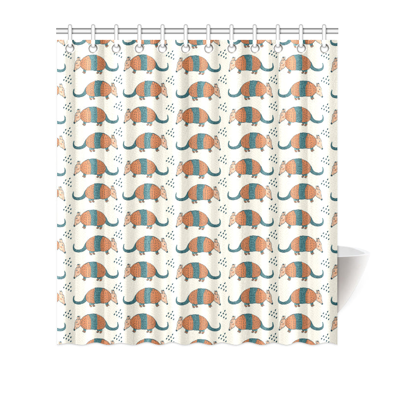 Armadillo Pattern Print Design 01 Shower Curtain