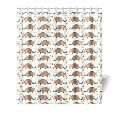 Armadillo Pattern Print Design 01 Shower Curtain
