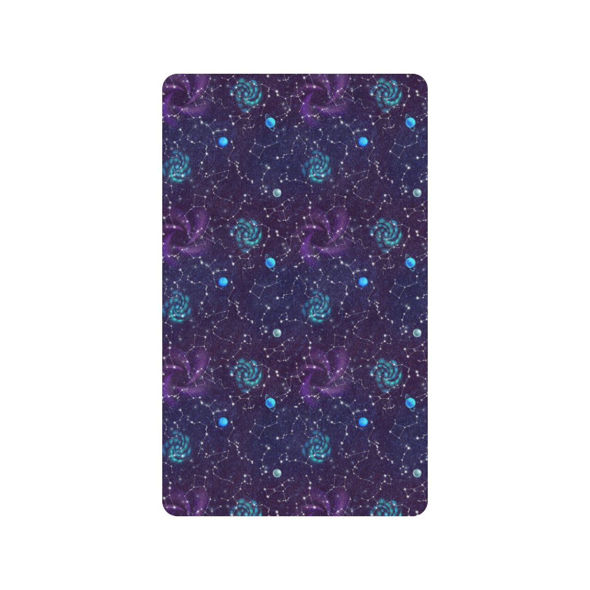 Zodiac Galaxy Design Print Rubber Doormat