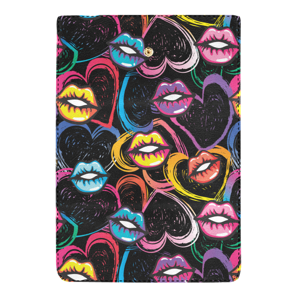 Pop Art Lip Pattern Print Design A03 Women's Trifold Wallet