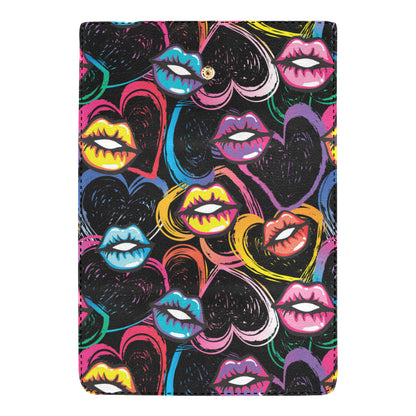 Pop Art Lip Pattern Print Design A03 Women's Trifold Wallet