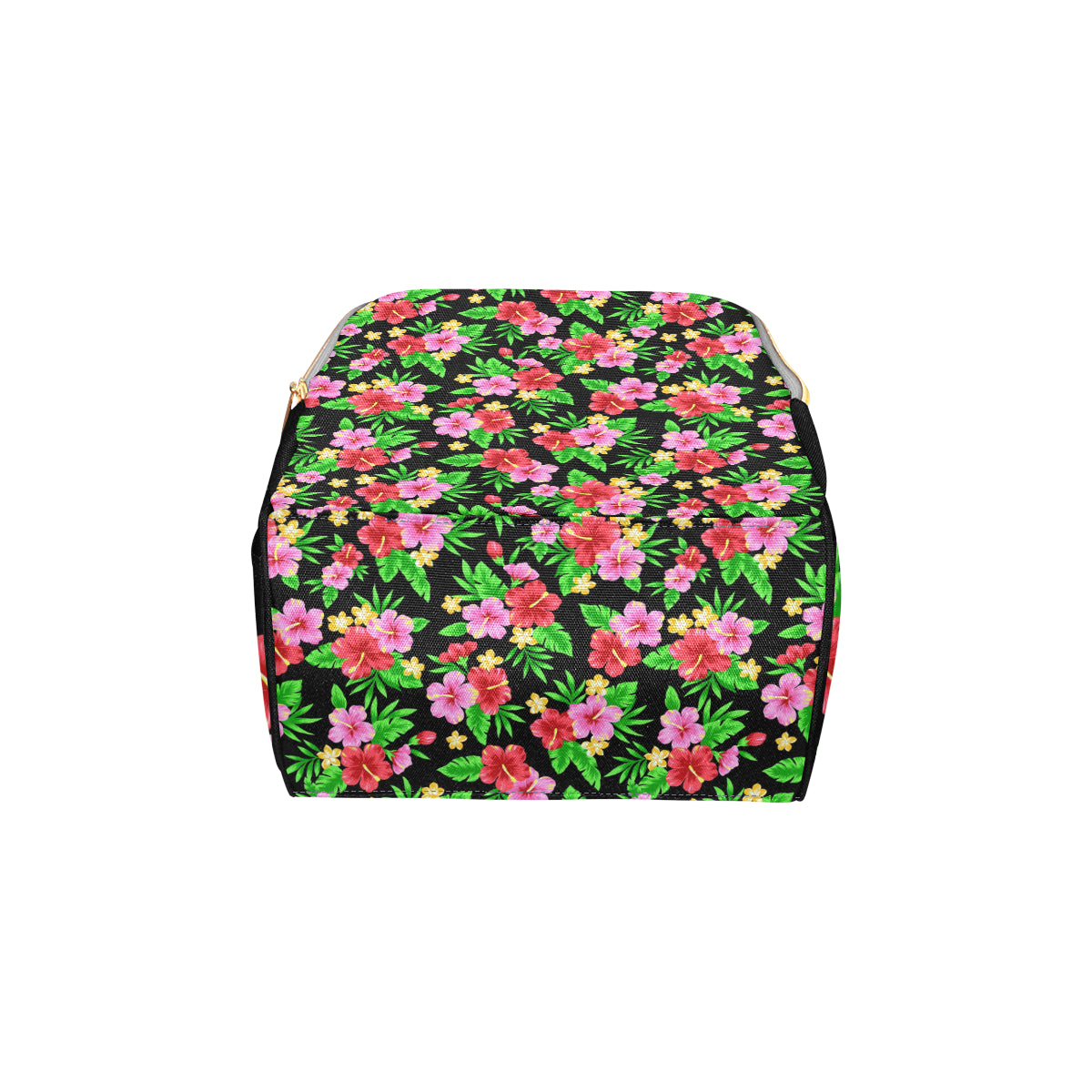 Pink Red Hibiscus Pattern Print Design HB023 Diaper Bag Backpack