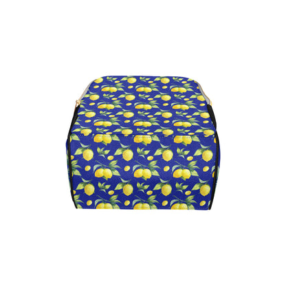 Lemon Pattern Print Design LM06 Diaper Bag Backpack