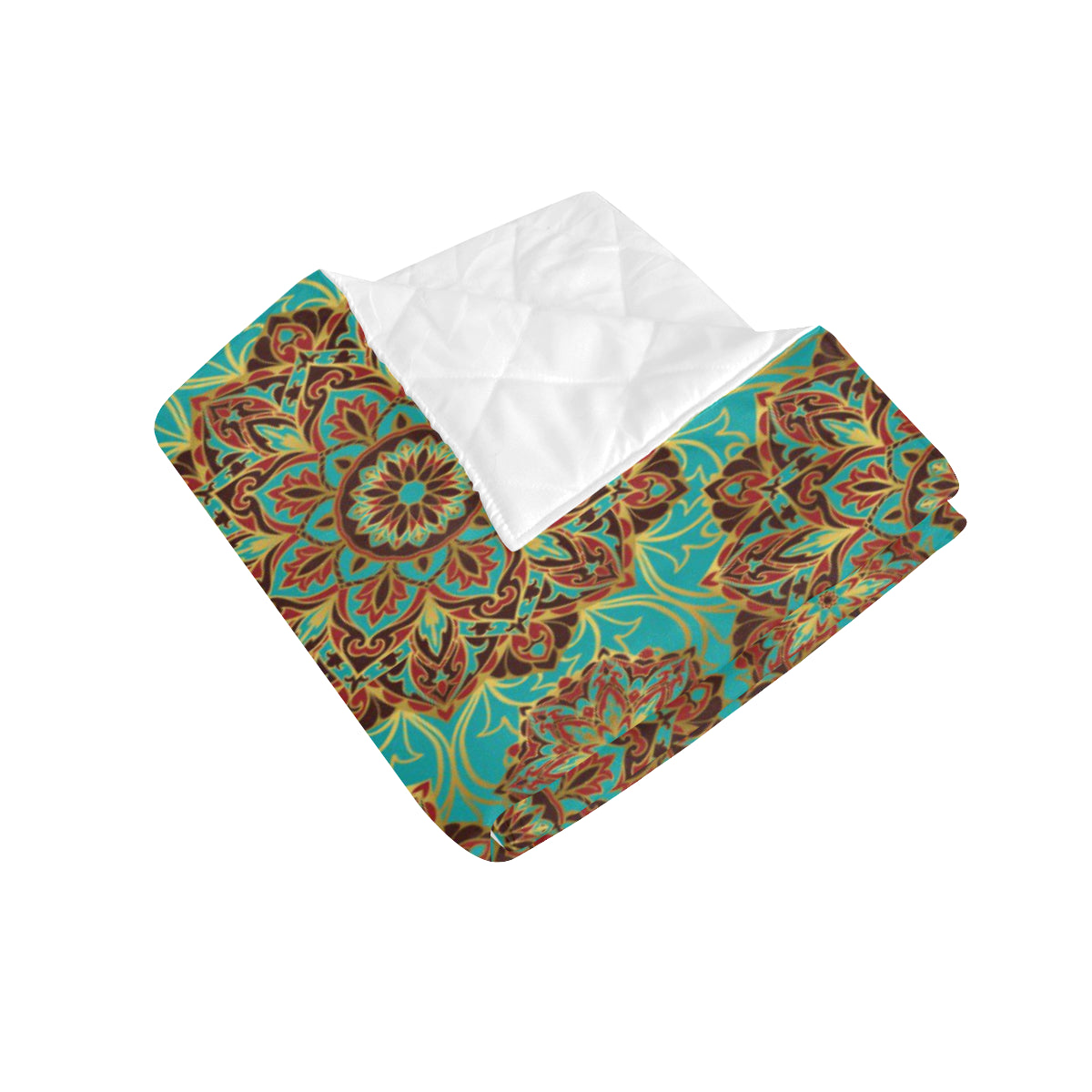 Medallion Pattern Print Design 02 Premium Quilt