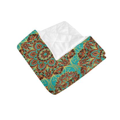 Medallion Pattern Print Design 02 Premium Quilt